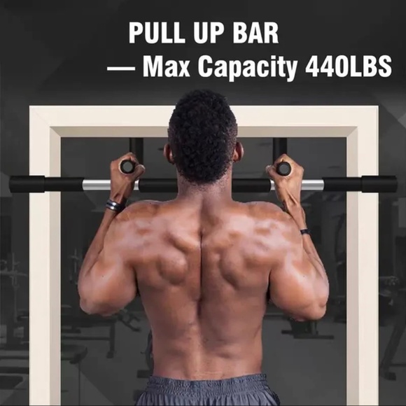 Pull Up grip Bar hanging Door frame 350 lb Capacity Sturdy Construction Home Gym - Picture 4 of 9